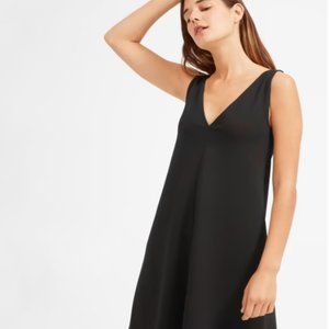 Everlane v-neck short black dress